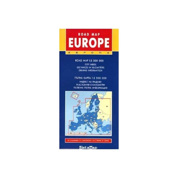 Europe: Road map. /47 страни, 38 езика/, 1:3 500