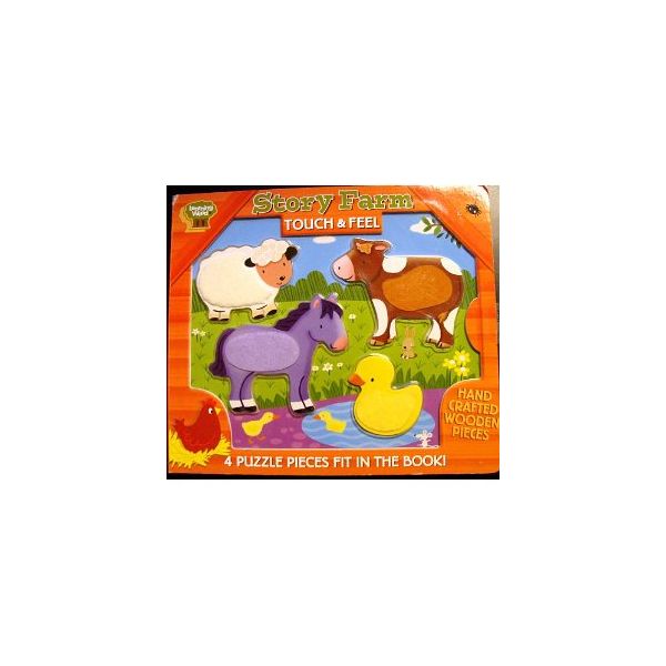 STORY FARM TOUCH & FEEL: Wood Puzzle Board Book
