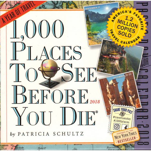 1,000 PLACES TO SEE BEFORE YOU DIE PAGE-A-DAY CALENDAR 2018