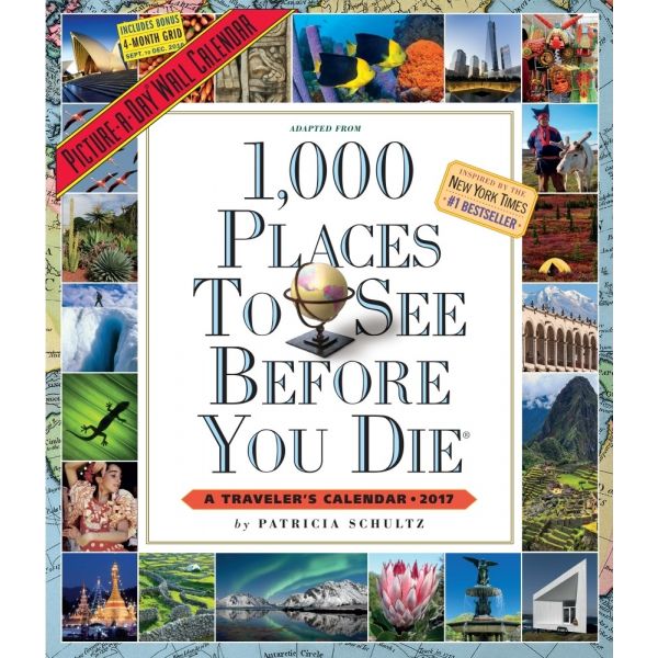 1,000 PLACES TO SEE BEFORE YOU DIE PICTURE-A-DAY CALENDAR 2017. /стенен календар/