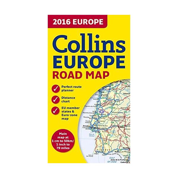 2016 COLLINS EUROPE ROAD MAP
