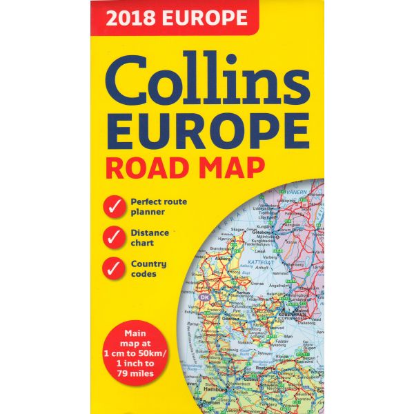 2018 COLLINS EUROPE ROAD MAP
