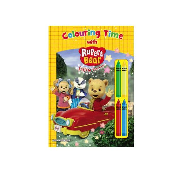 COLOURING TIME WITH RUPERT BEAR.