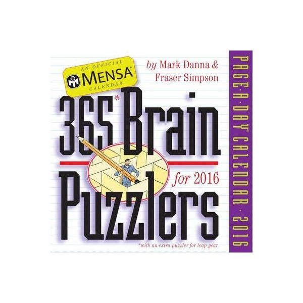 365 BRAIN PUZZLERS PAGE-A-DAY CALENDAR 2016