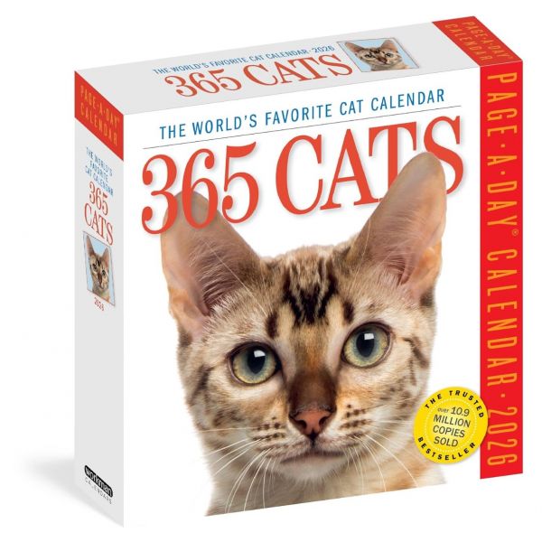 365 Cats. Page-A-Day Calendar 2026
