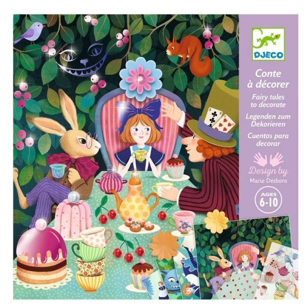 Картини за декориране с ваденки и 3D цветя: Алиса в страната на чудесата. Възраст: 6+ год. /DJ09428/