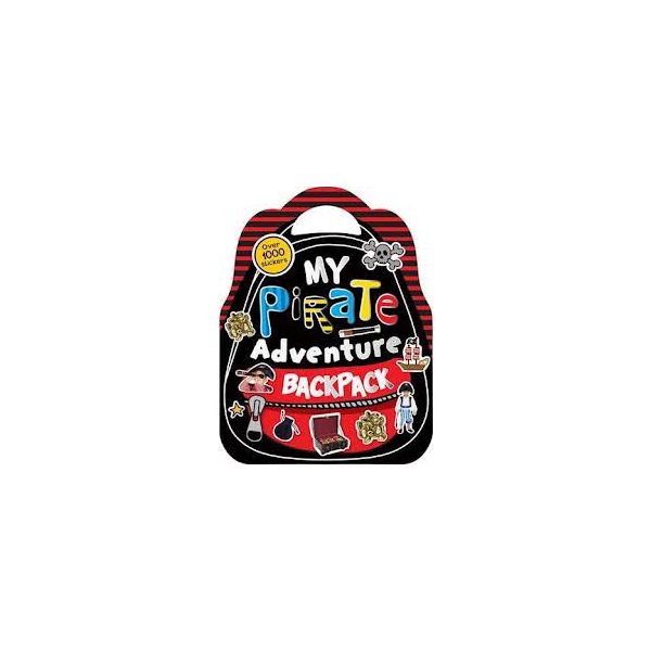 MY PIRATE ADVENTURE BACKPACK. “Shaped Sticker Bo