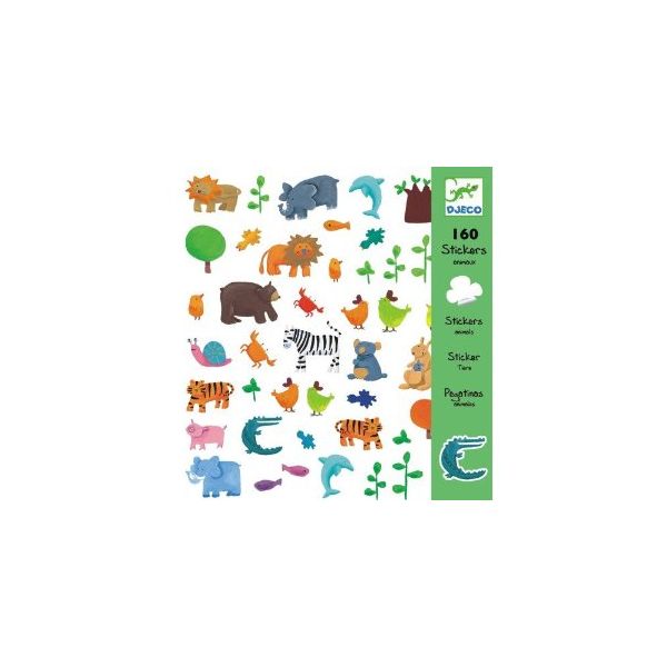 Стикери за декорация Animals. 160 бр. Възраст: +