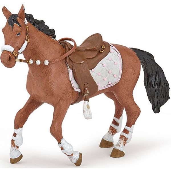 51553 Фигурка Winter Riding Girl Horse