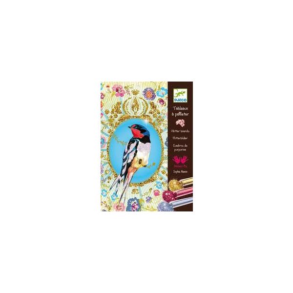 Комплект за рисуване Glitter birds. Възраст: 6-1