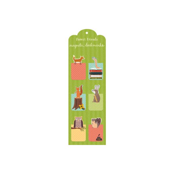 MAGNETIC BOOKMARK: Forest Friends  (6 Bookmarks)