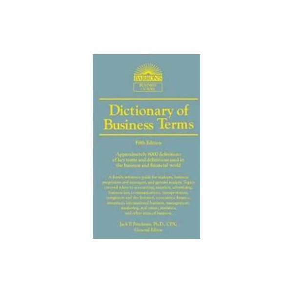 DICTIONARY OF BUSINESS AND ECONOMIC TERMS, 5th E