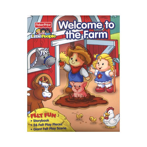 WELCOME TO THE FARM: Book and felt Playset