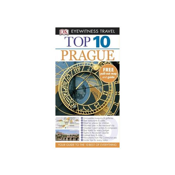 TOP 10 PRAGUE. “DK Eyewitness Travel“,  with map
