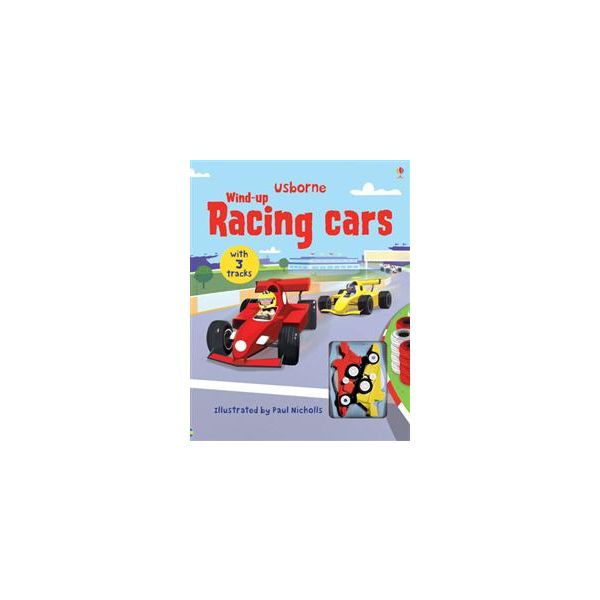 WIND-UP RACING CARS: With 3 Tracks