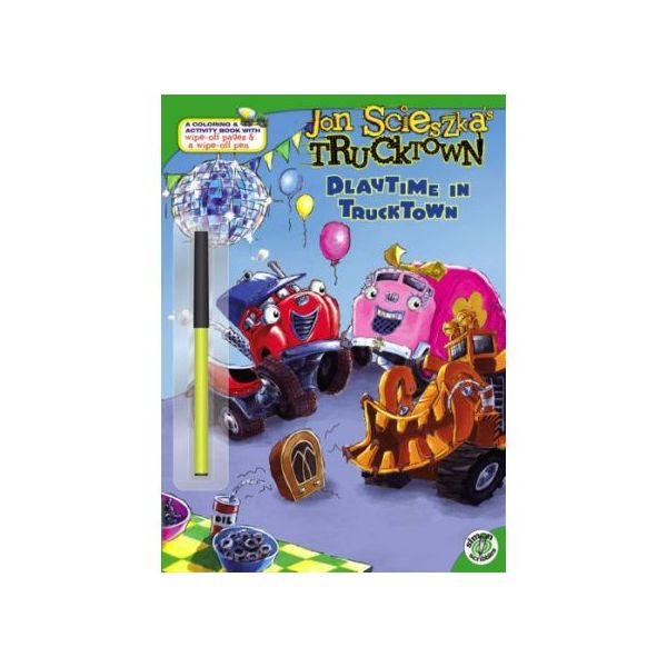 PLAYTIME IN TRUCKTOWN: A Coloring And Activity B
