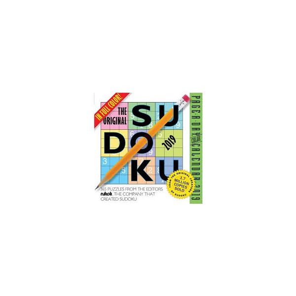 THE ORIGINAL SUDOKU PAGE-A-DAY CALENDAR 2019