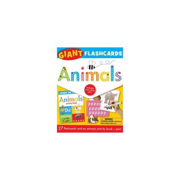 ANIMALS: Giant Flashcards. 27 Flashcards And An