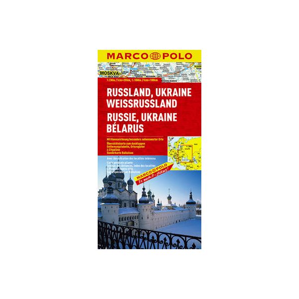 RUSSIA, UKRAINE, BELARUS. “Marco Polo Map“