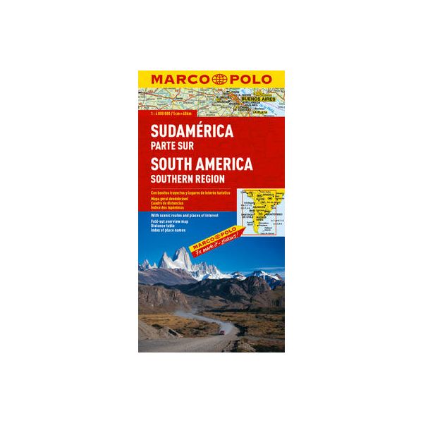 SOUTH AMERICA SOUTH MARCO. “Marco Polo Map“