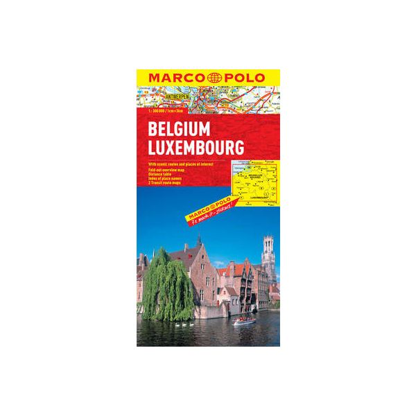 BELGIUM, LUXEMBOURG . “Marco Polo Map“