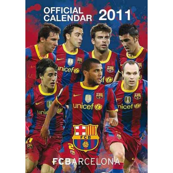 OFFICIAL BARCELONA FC 2011 CALENDAR. /стенен кал
