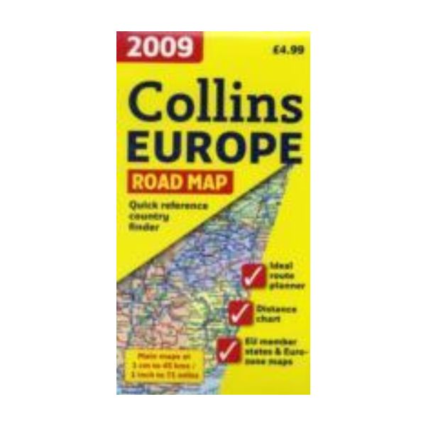 COLLINS EUROPE ROAD MAP 2009.