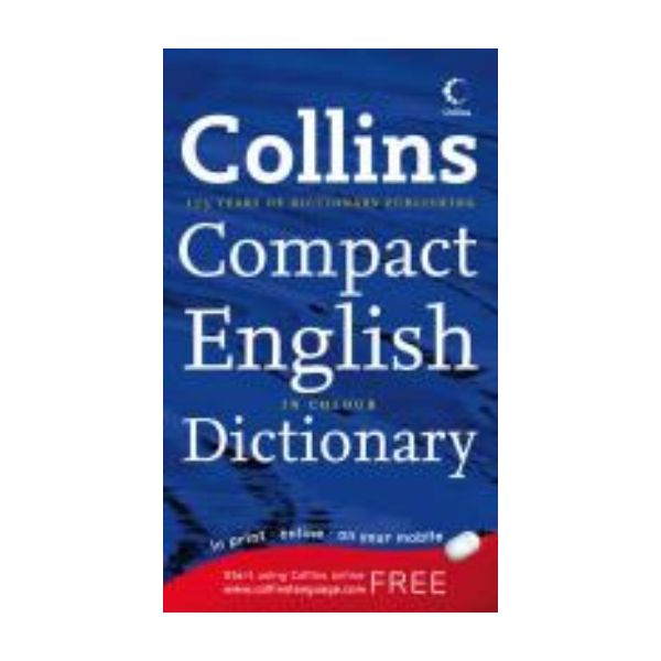 COLLINS COMPACT DICTIONARY. (in colour)