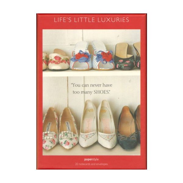 LIFE`S LITTLE LUXURIES: 20 notecards and envelop