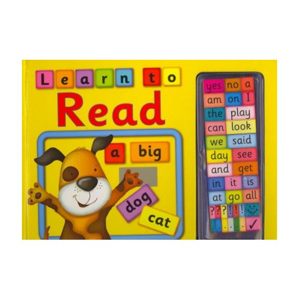 LEARN TO READ. With magnetic words to use again