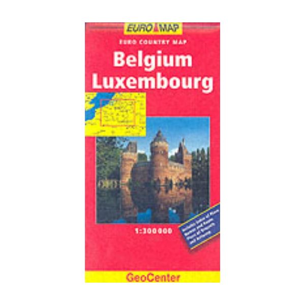 BELGIUM / LUXEMBOURG: GeoCenter Country Map. /1: