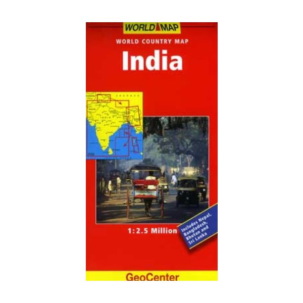 INDIA: GeoCenter Country Map. /1:2.5 Million/