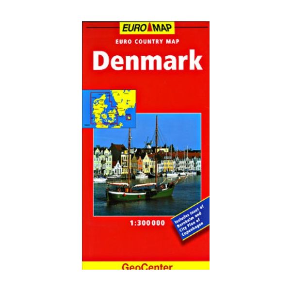 DENMARK: GeoCenter Country Map. /1:300 000/