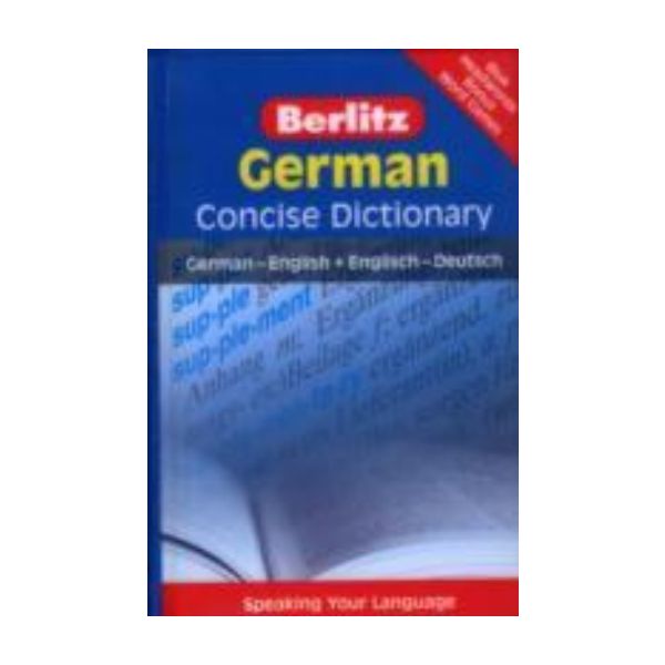 GERMAN Berlitz Concise Dictionary: Blue headword