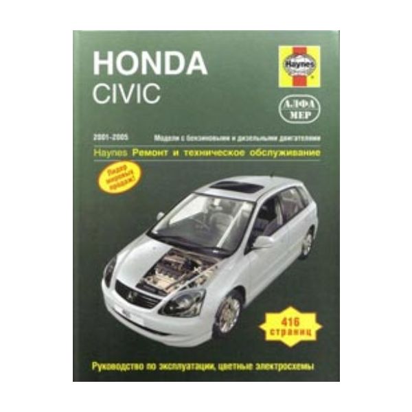 Honda Civic CIVIC. 2001-2005. Модели с бензиновы