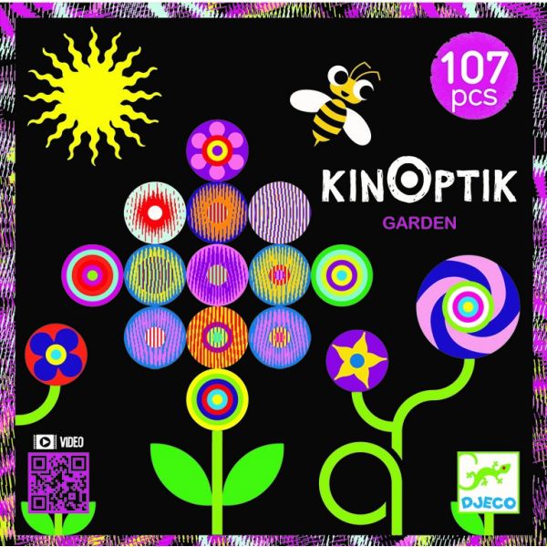 Анимирани картини Kinoptik Garden 107 части. Възраст: 5-8 год. /DJ05602/ “Djeco“