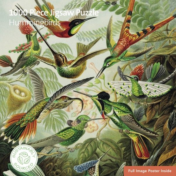 Adult Sustainable Puzzle V&A: Hummingbirds. 1000-piece Jigsaw