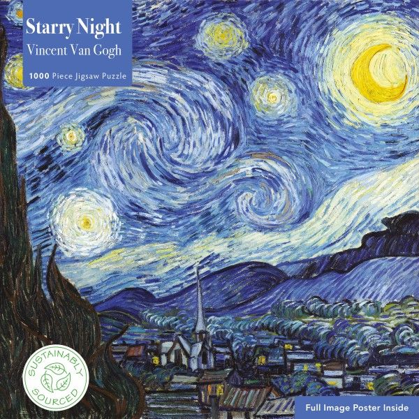 Adult Sustainable Puzzle Vincent van Gogh: The Starry Night. 1000-piece Jigsaw