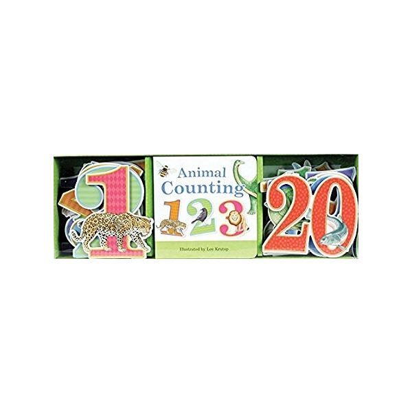 ANIMAL COUNTING: Book & Learning Play Set