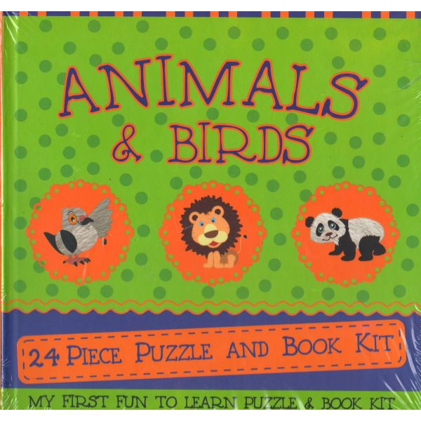 ANIMALS & BIRDS: Puzzle and Book Kit