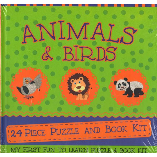 ANIMALS & BIRDS: Puzzle and Book Kit