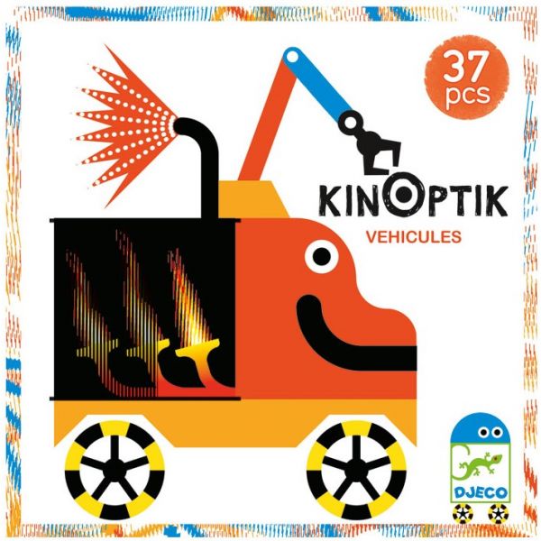 Анимирани картини Kinoptik Vehicles 38 части. Възраст: 5-8 год. /DJ05601/ “Djeco“