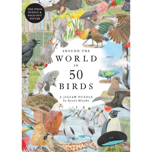 Around the World in 50 Birds. A 1000-piece Jigsaw Puzzle