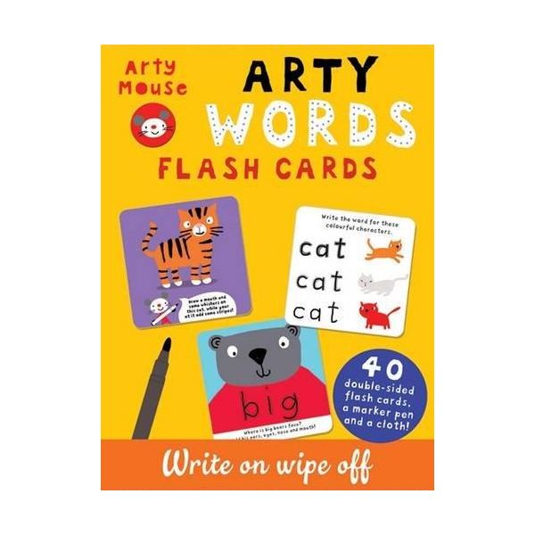 ARTY WORDS FLASH CARDS. “Arty Mouse“