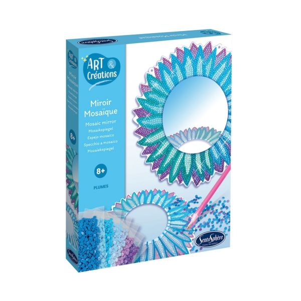 Ателие направи огледало с диамантени пера. Възраст: 8+ год. /32440/