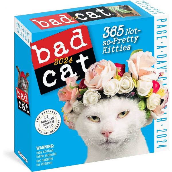 BAD CAT PAGE-A-DAY CALENDAR 2024