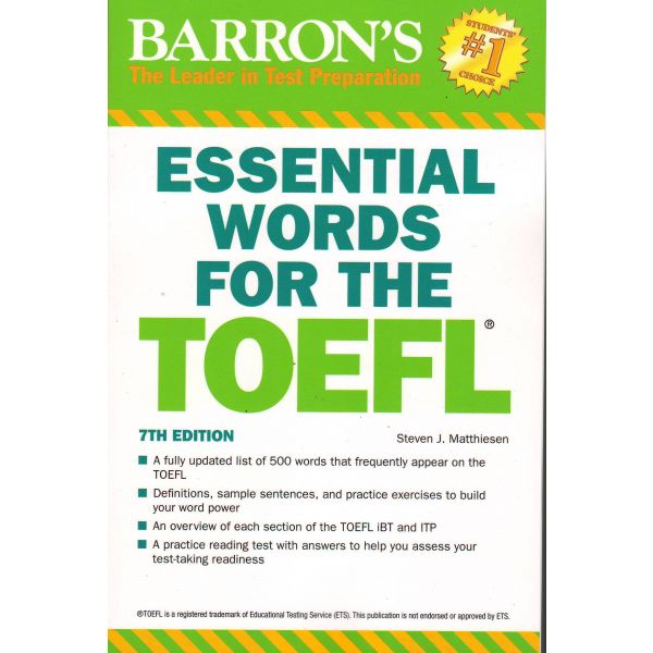 BARRON`S ESSENTIAL WORDS FOR THE TOEFL, 7th Edition