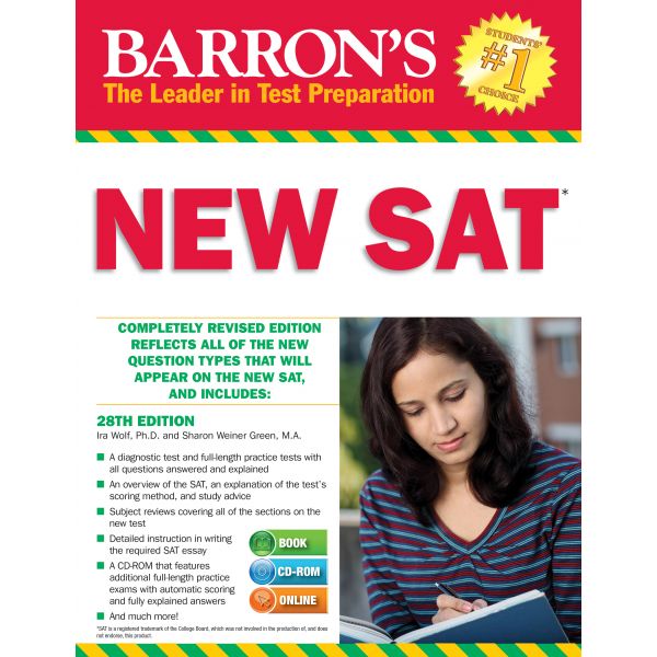 BARRON`S NEW SAT + CD-ROM, 28th Edition