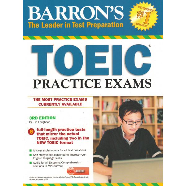 BARRON`S TOEIC PRACTICE EXAMS WITH MP3 CD, 3rd Edition