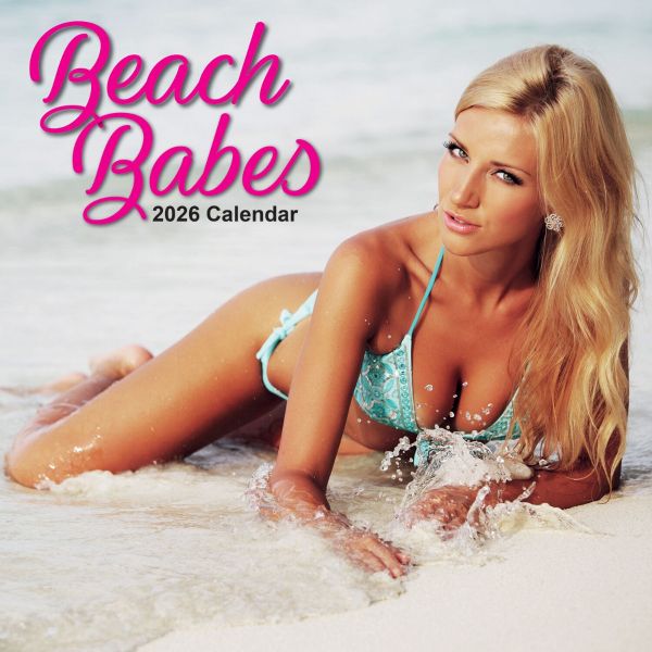 Beach Babes. 16-Month Square Wall Calendar 2026